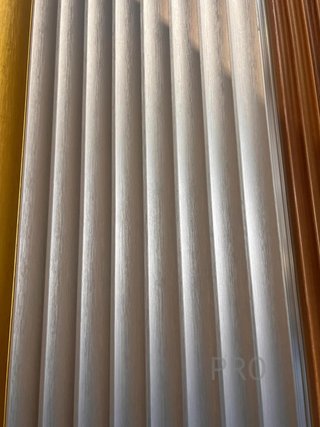 Listones de PVC Plateado Efecto Onda