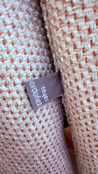 Sillón reclinable giratorio tela beige