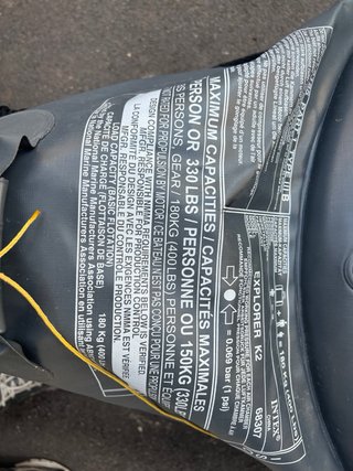 Kayak hinchable K2 Explorer amarillo