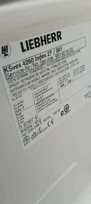 NEVERA DE UNA PUERTA LIEBHERR NO FROST