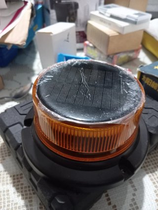 Luz solar de advertencia para maquinaria