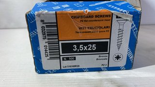 500 viti truciolari bronzate 3,5x25 mm