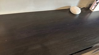 Mueble TV Ikea Negro/Marrón Madera
