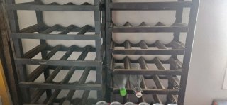 Scaffale Portabottiglie Vino Nero in Plastica