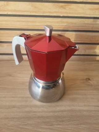 Cafetera Ibili Elba 6 Tazas Roja