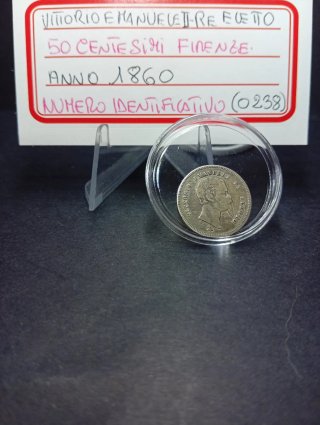 50 Cent 1860 Firenze Vittorio EmanueleII Re Eletto