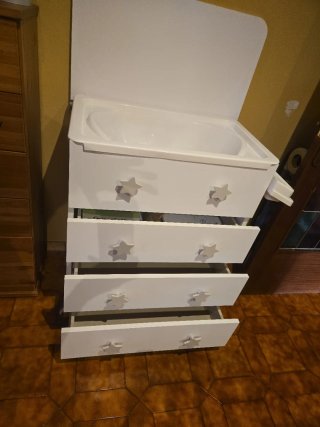 Cajonera bañera cambiador infantil