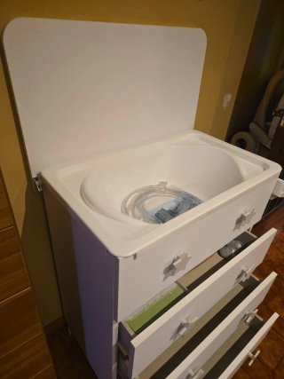 Cajonera bañera cambiador infantil