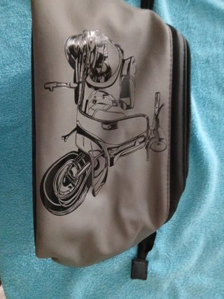Estuche con dibujo de moto