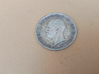 Moneda plata 5 Liras 1927 Vittorio Emanuele III