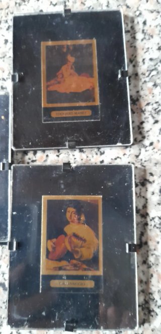 Capolavori su foglia oro Tris di quadretti