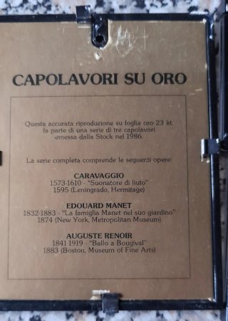Capolavori su foglia oro Tris di quadretti