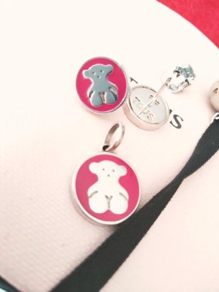 Conjunto Plata Tous Oso y Campana