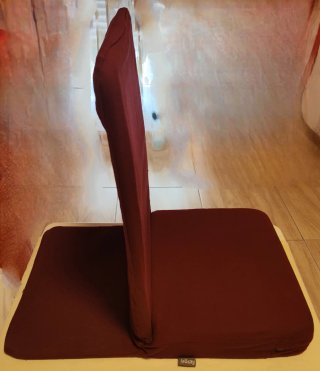 Silla de meditacion plegable MANDIR  color burdeos