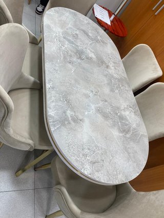 Mesa y 6 Sillas Turcas Ovaladas