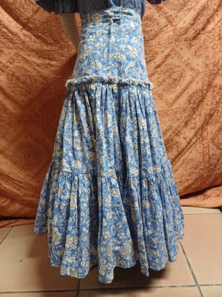 Falda flamenca infantil rociera