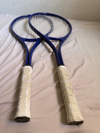 Raquetas de tenis azules