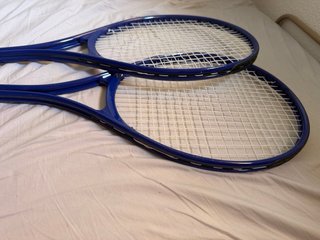 Raquetas de tenis azules