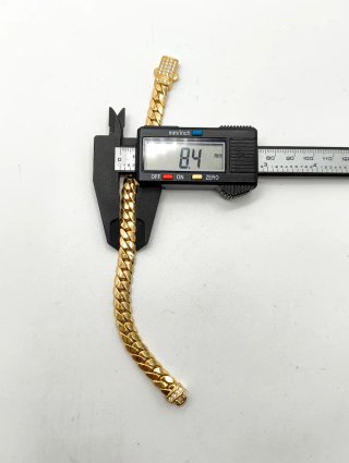 ORO NUEVO 18KT Pulsera Cubana