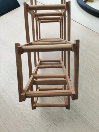 Botellero madera plegable