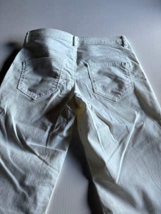 Pantalón vaquero blanco Benetton