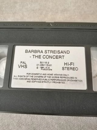 VHS 1994 🇪🇺 BARBARA STREISAND The Concert (Live)