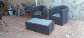 Conjunto Muebles Exterior Ratán