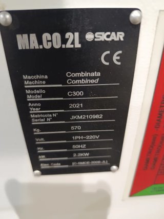 Combinada Carpintería SICAR C300.Monofasica.