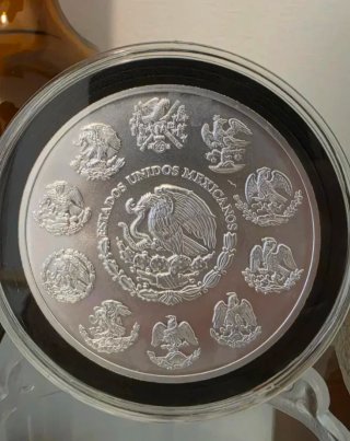 5 onzas  Libertad Mexicana REGALO ONZA DE COBRE