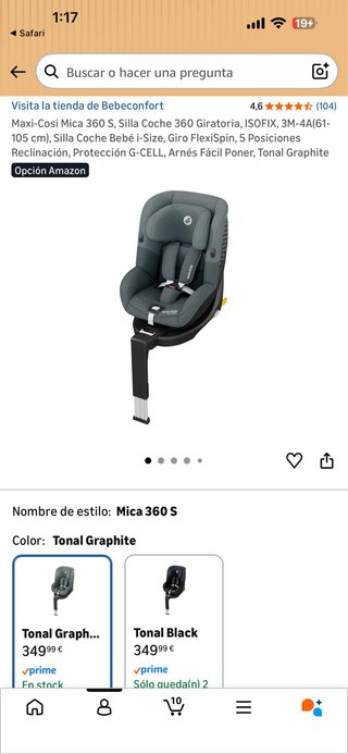 Silla Bebé Maxi-Cosi Mica 360 S