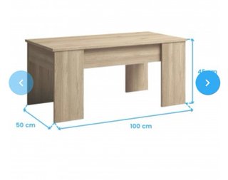 Mesa de centro elevable madera, en muy buen estado
