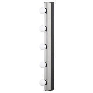Aplique de pared fijo cromado