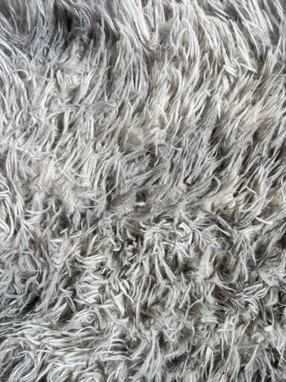 Alfombra Pelo Largo Gris 200x300