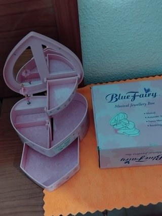 Caja Musical Corazón Azul Hada