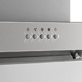 CAMPANA DECORATIVA ACERO-CRISTAL 90cm