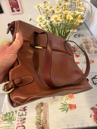 Borsa in pelle marrone Acacia