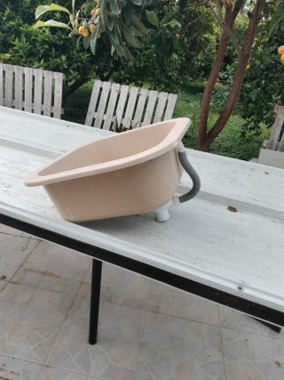 Pila de cocina piedra beige 48.5x48.5