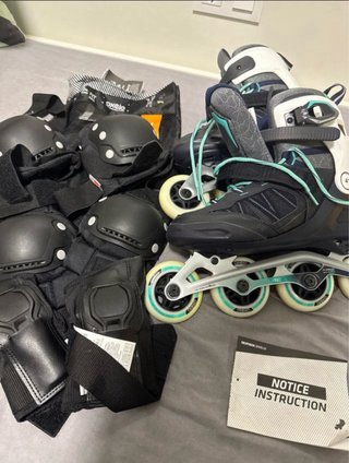 Patines Oxelo Talla 41 Adulto + Accesorios