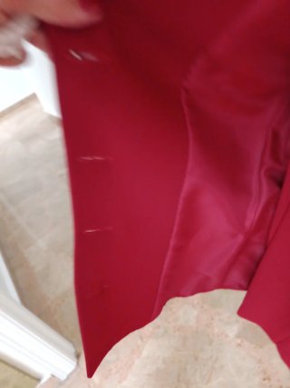 Traje de chaqueta y pantalón rojo