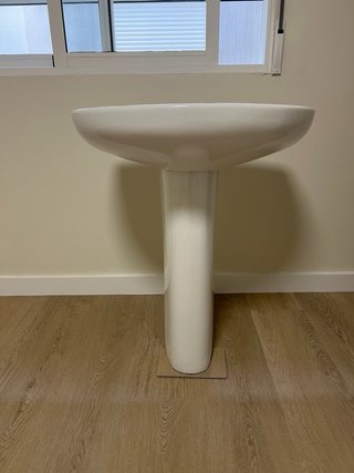 Lavabo Roca con Pedestal Blanco