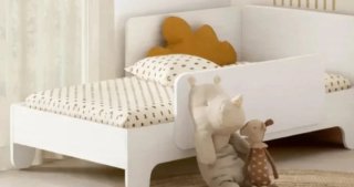 Cuna 70 cm convertible en cama infantil