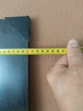Espejo de pared madera marrón