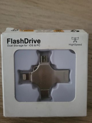 Lote 2 Memorias USB Dual Flash Drive