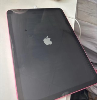 iPad Air 2022 rosa 128GB + funda + cargador (como