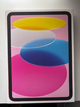 iPad Air 2022 rosa 128GB + funda + cargador (como