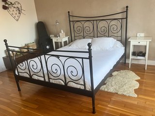 Cama Matrimonio Ikea Negra 200x160cm