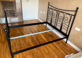 Cama Matrimonio Ikea Negra 200x160cm