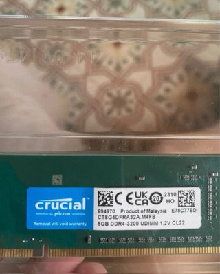 Tarjeta RAM Crucial 8GB DDR4