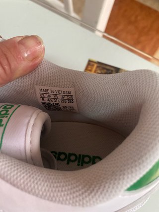 Adidas Botines Blancos y Verdes Sin Estrenar