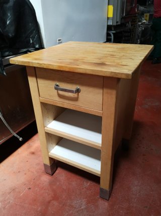 Mueble auxiliar cocina madera y metal
